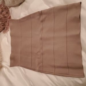 Bcbg tan skirt
